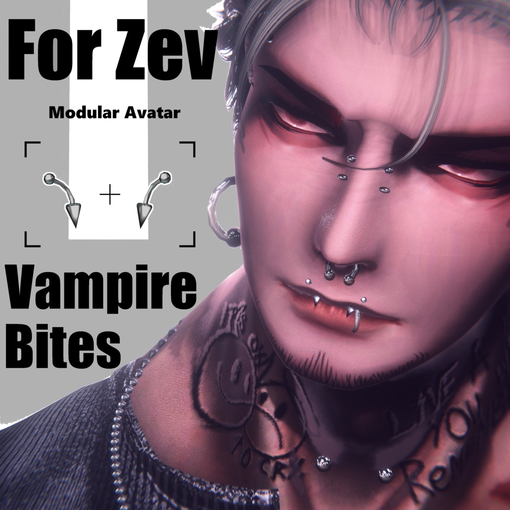 【Zev専用】Vampire Bites【牙ピアス】