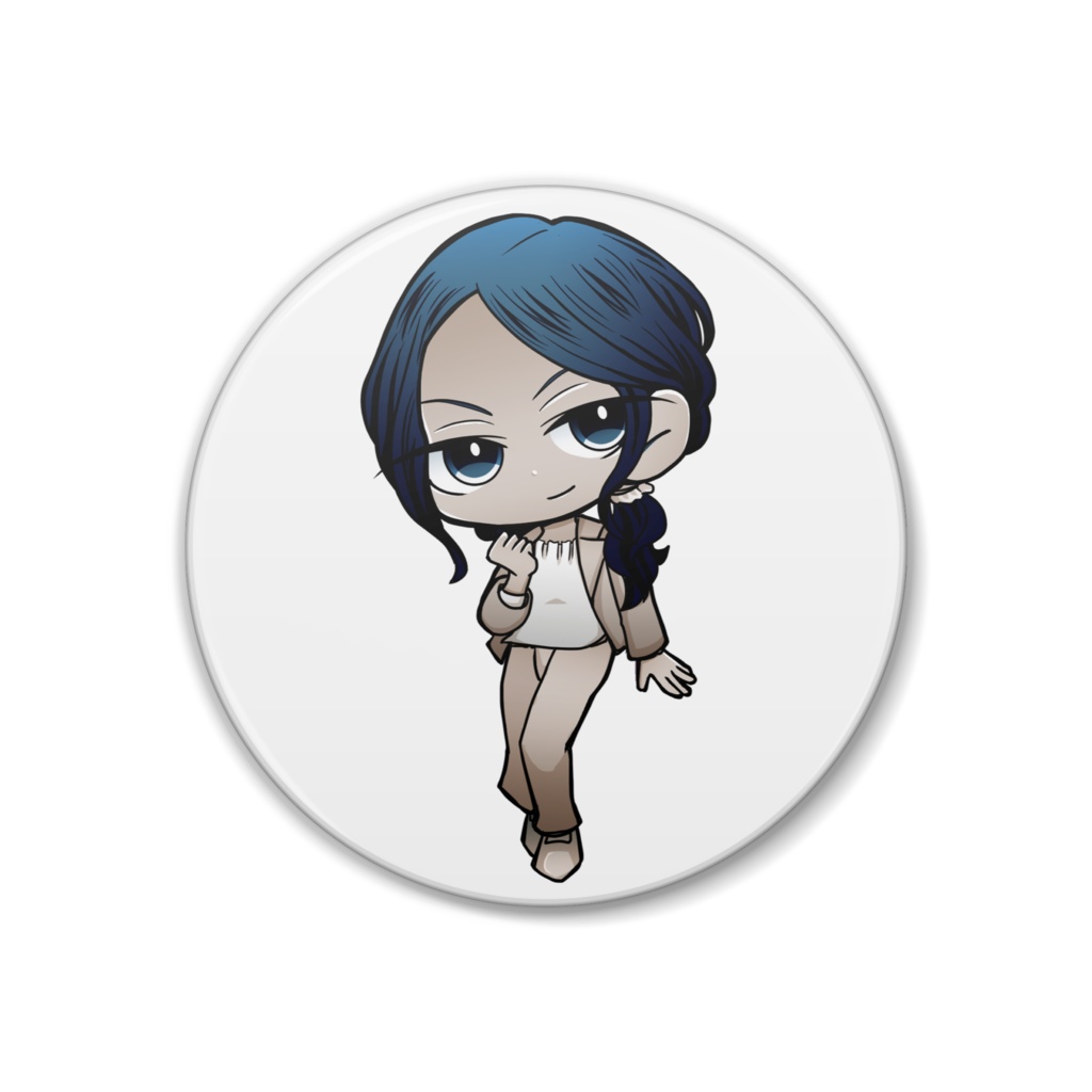 清水栄子 缶バッチ