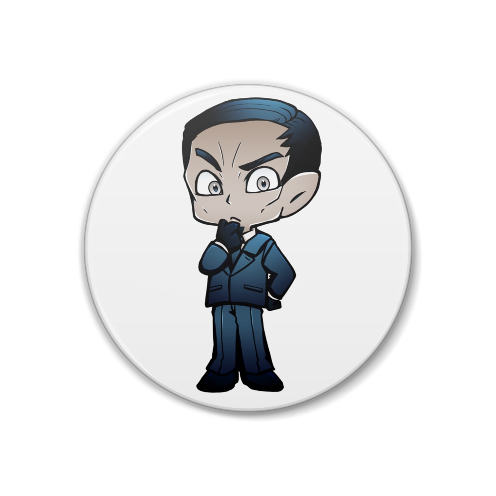 富入順蔵　缶バッチ