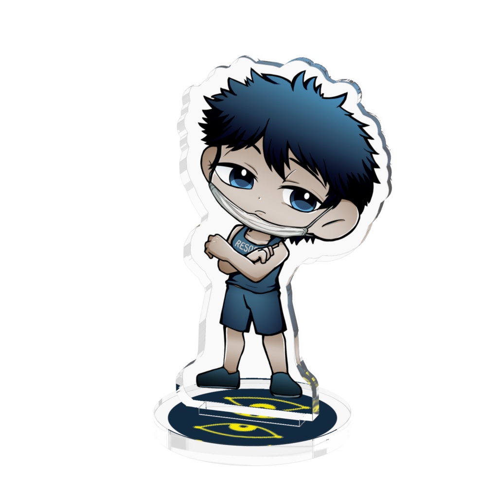 レスキュー隊員　オンオフの姿　アクリルフィギュア