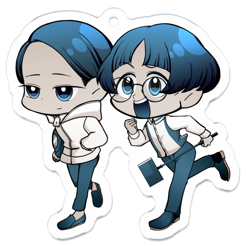 山田ガスマスク＆谷原きのこアクリルキーホルダー