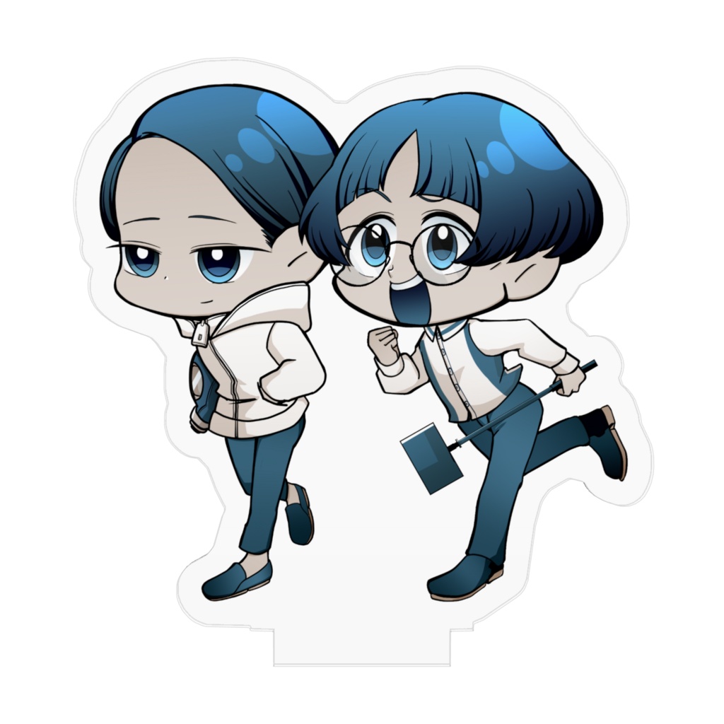 山田ガスマスク&谷原きのこアクリルフィギュア