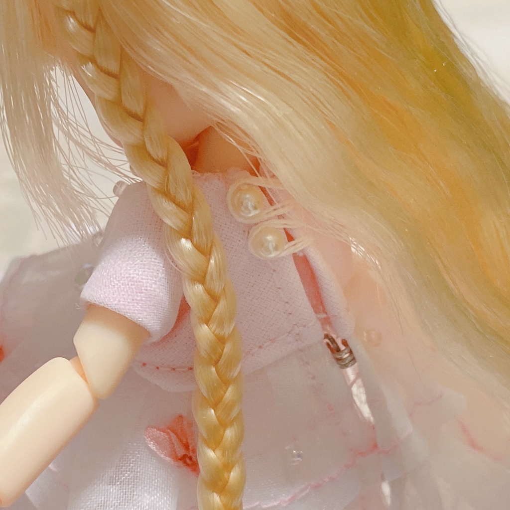 桜舞うふわふわリボン刺繍のドレス♡*。゚3点set