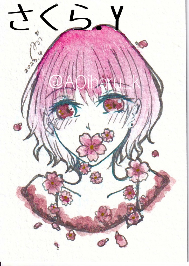 【ATC】さくらドローイングシリーズ