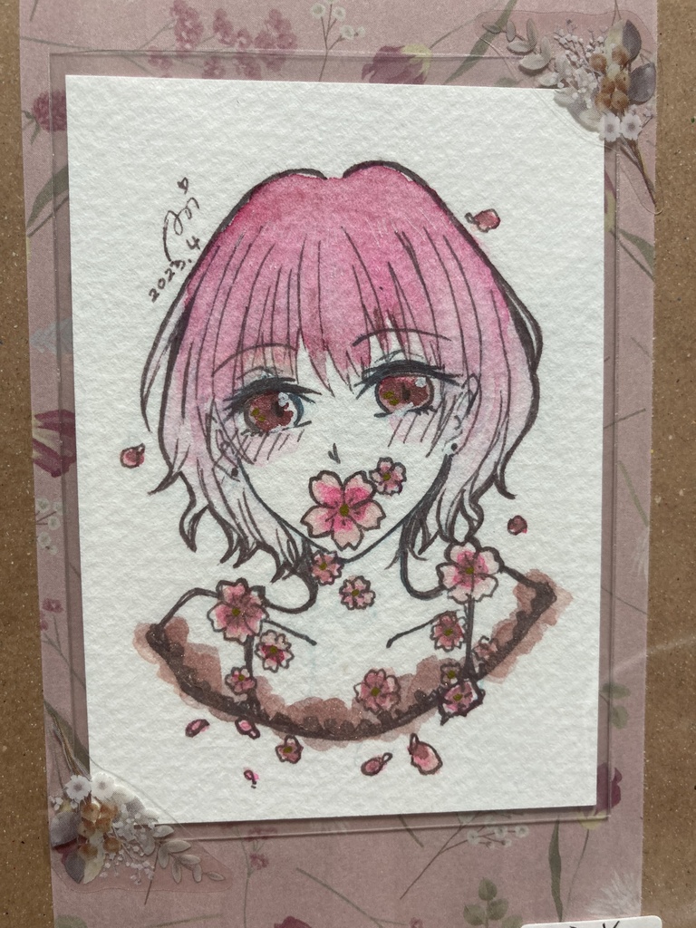 【ATC】さくらドローイングシリーズ