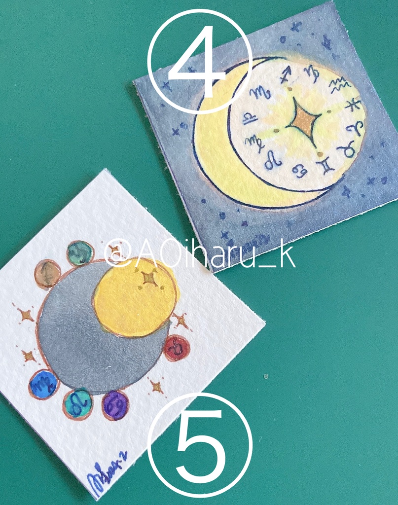 【ハガキ額・ミニ額】星守シリーズ 額装原画