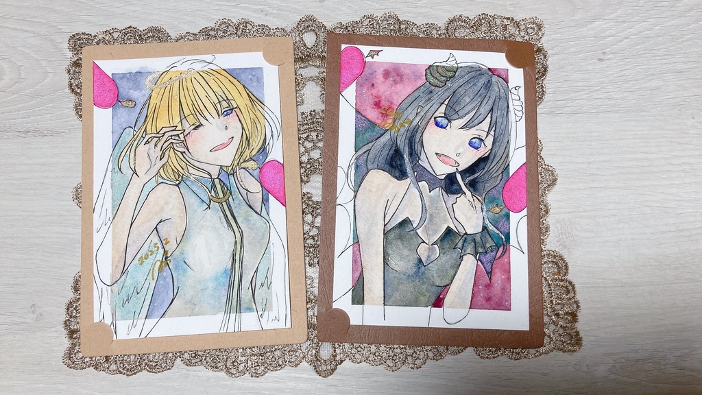 【台紙付き原画】sweet & bitter"A/D"