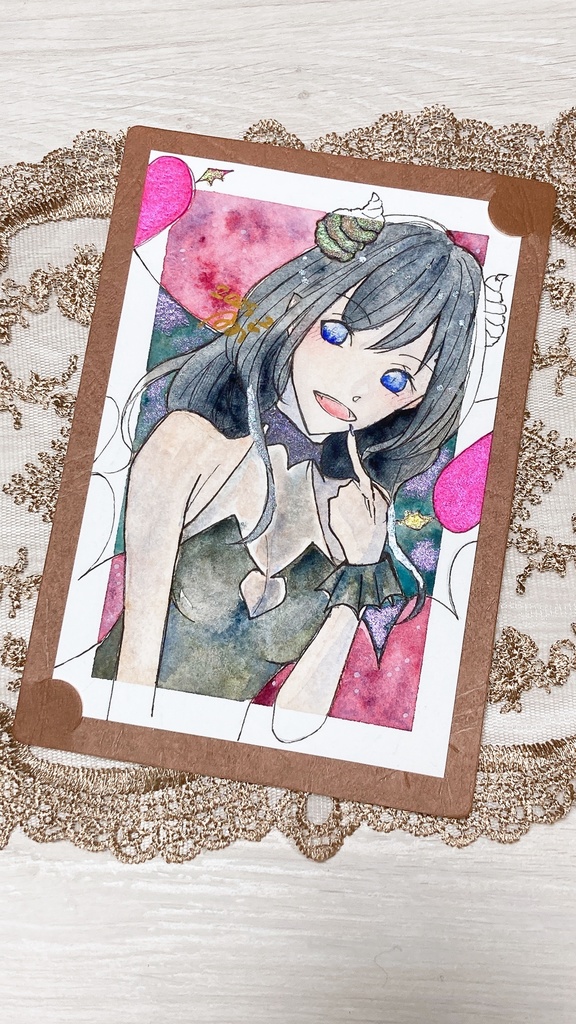 【台紙付き原画】sweet & bitter"A/D"