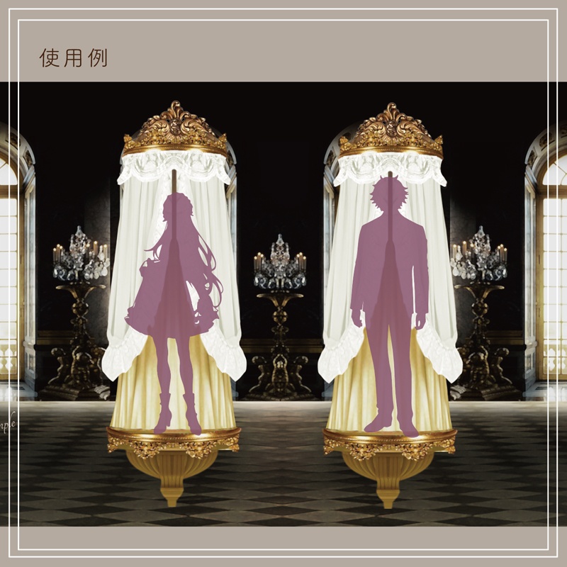 【TRPG・イラスト・配信画面】ヨーロピアンクラシカルな立ち絵置き場素材