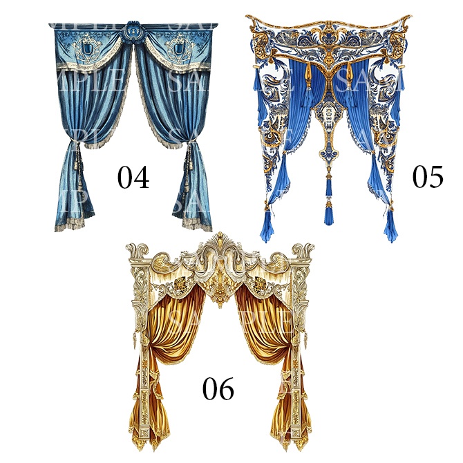 カーテン素材 9種類セット(01~09)