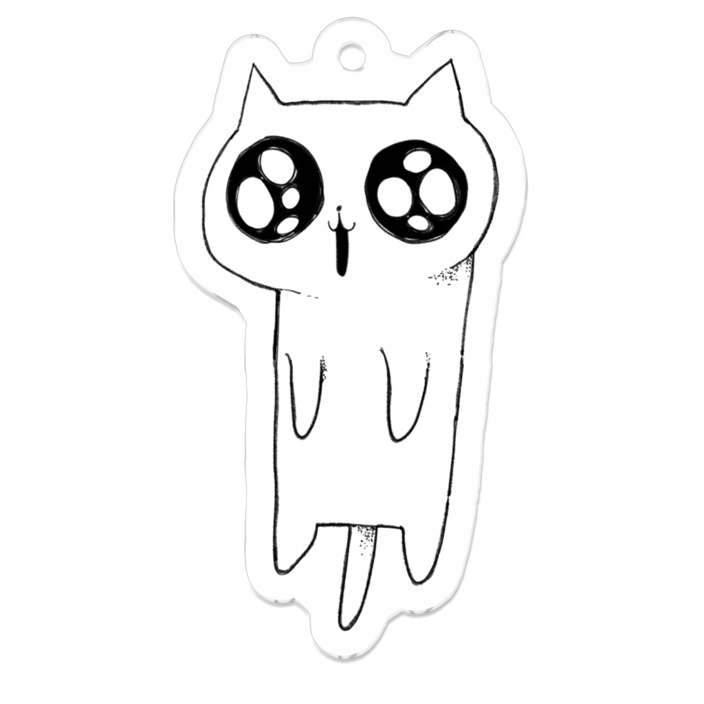 きゅるきゅる目の猫アクキー