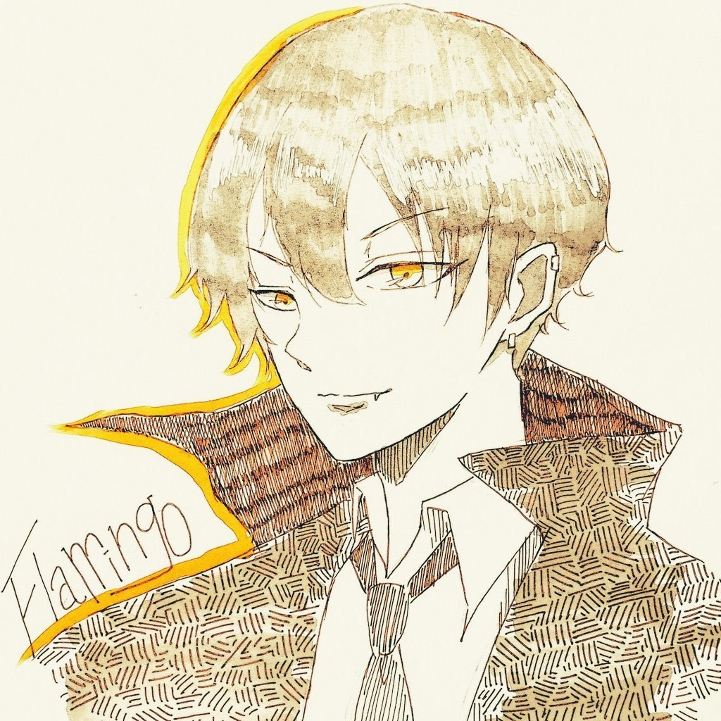 ヴァンパイアなflamingo ステッカー