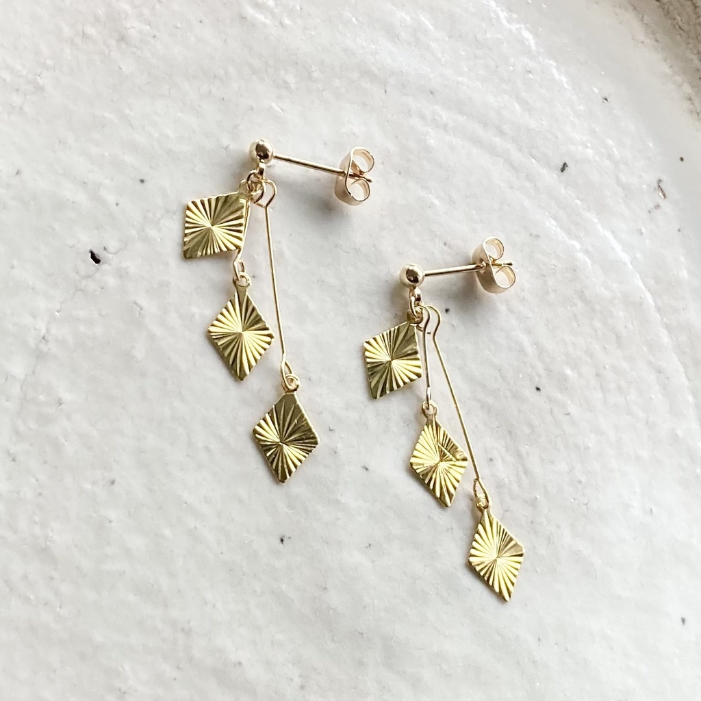 ジェイド・フロイドのアレンジピアス ゴールド