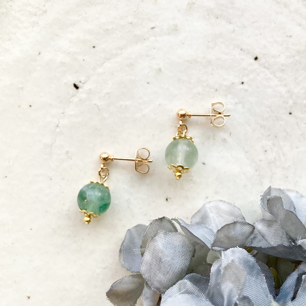 フローライトのピアス