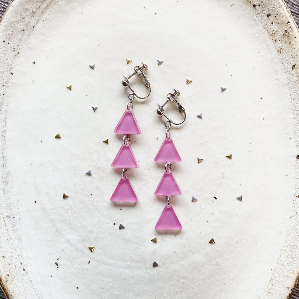 プロメア バーニッシュイメージイヤリング ピンク