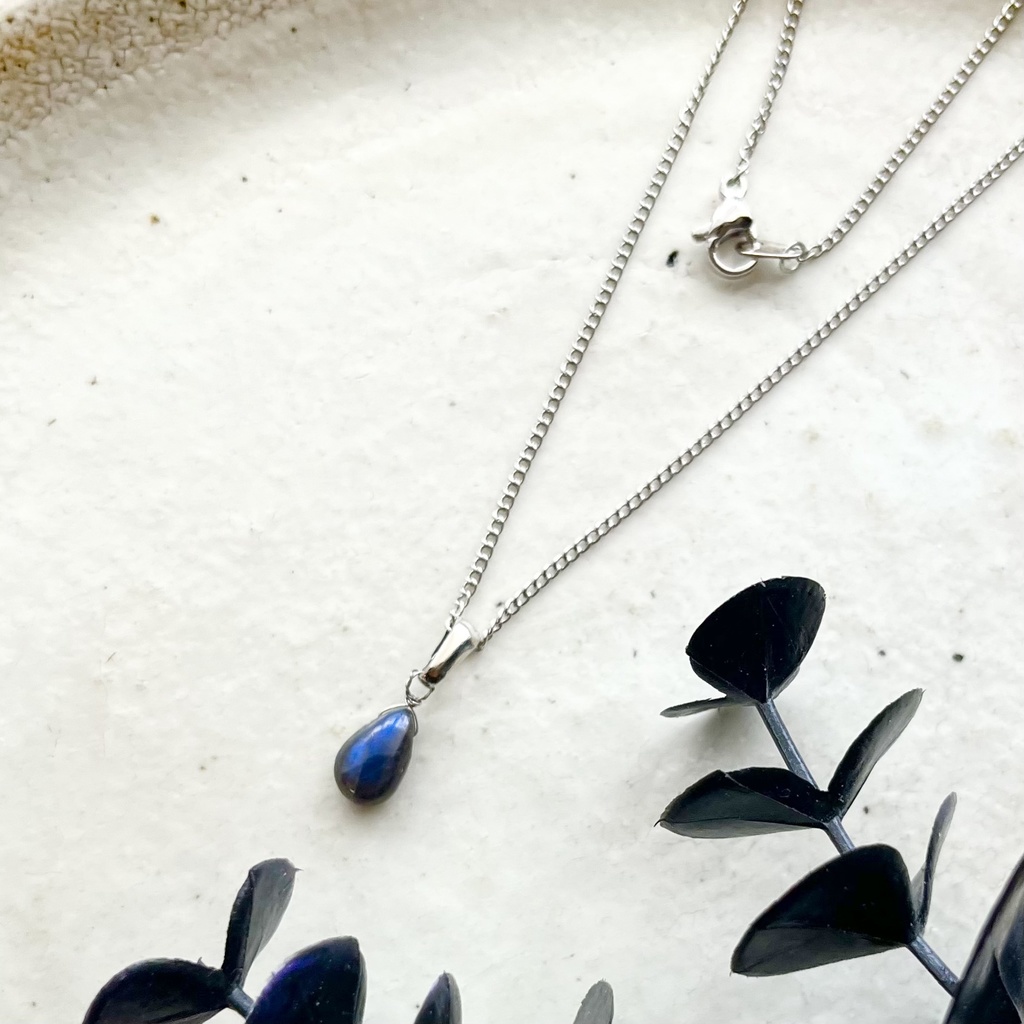 天然石 ライスシャワー(鬼ver)イメージネックレス メンズにも!