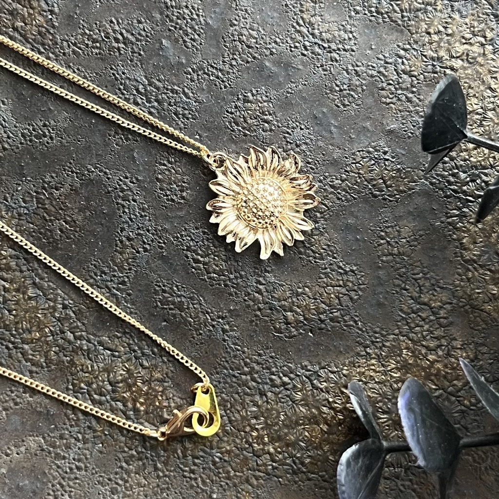 ゴッホのひまわりのネックレス
