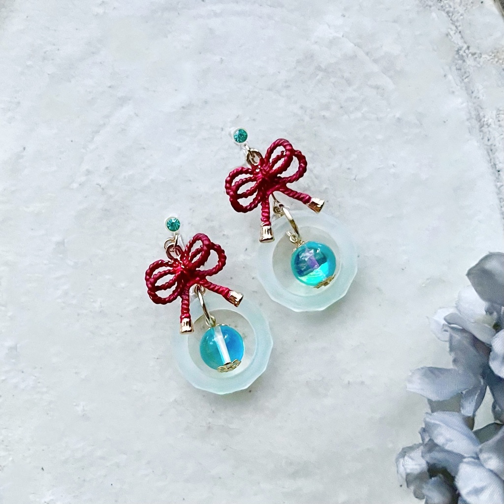 銀(言の葉プロジェクト)イメージノンホールピアス③