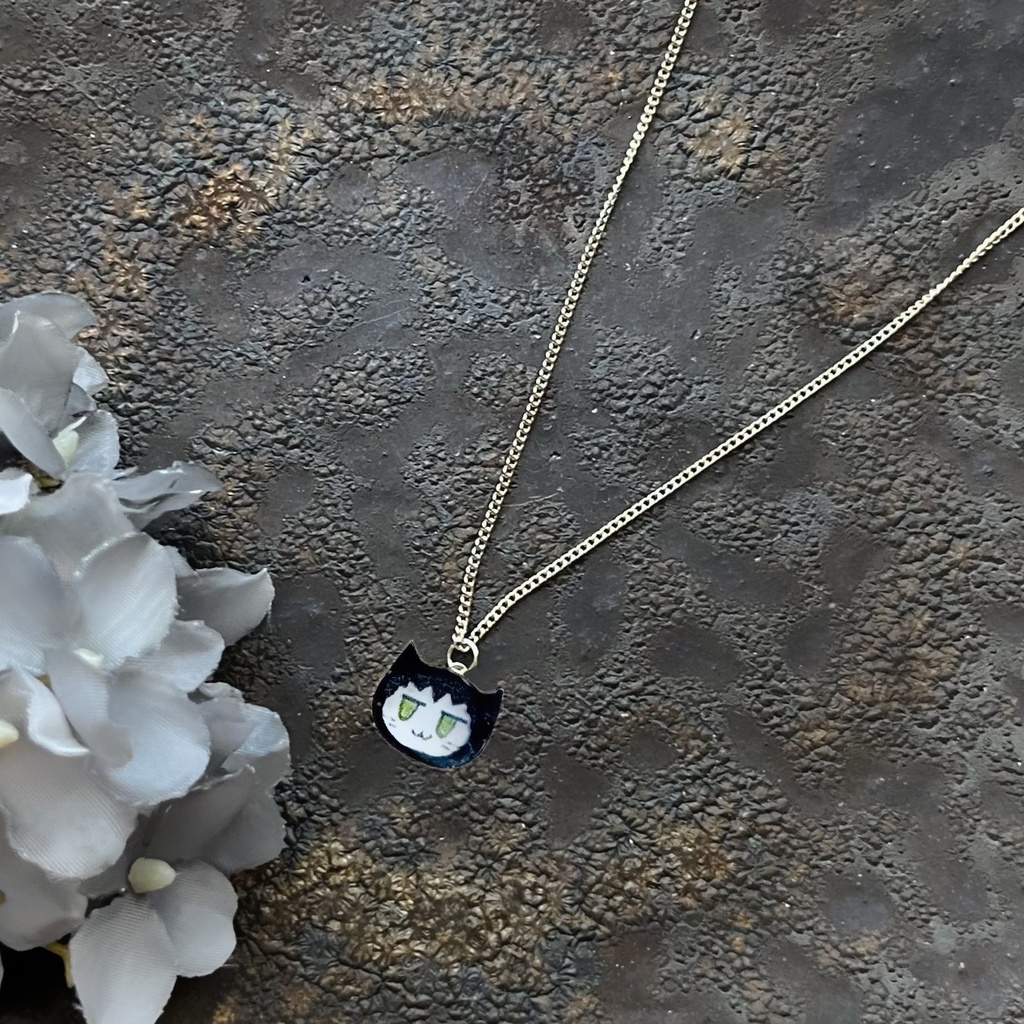 しゅいろ猫さんネックレス(Misskey)
