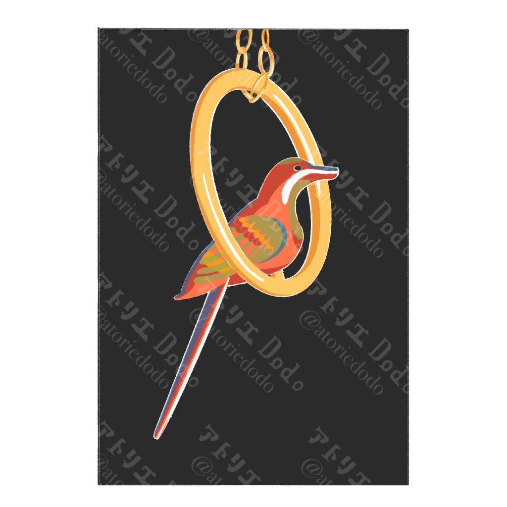 「異境」版画風ポストカード3種セット