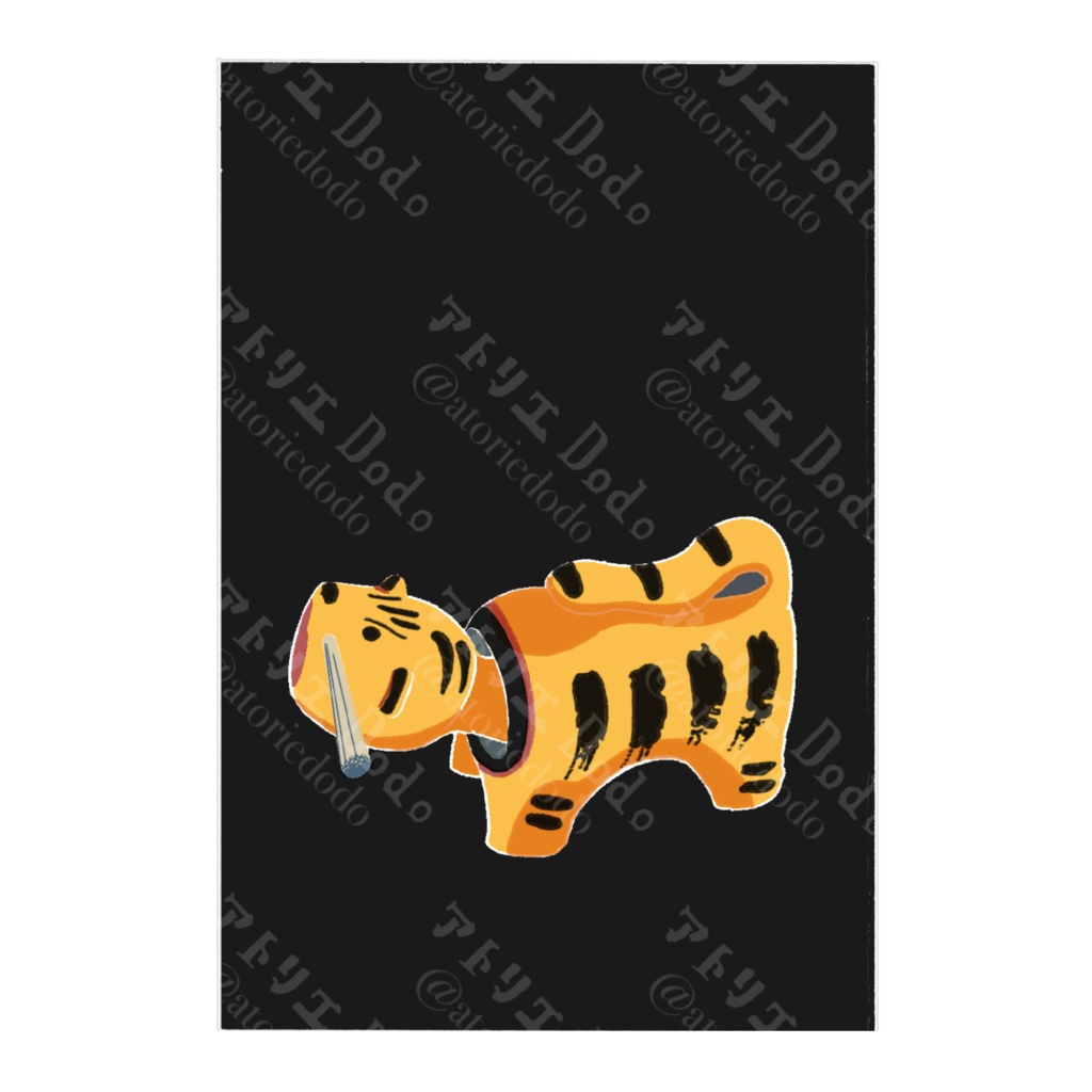 「異境」版画風ポストカード3種セット