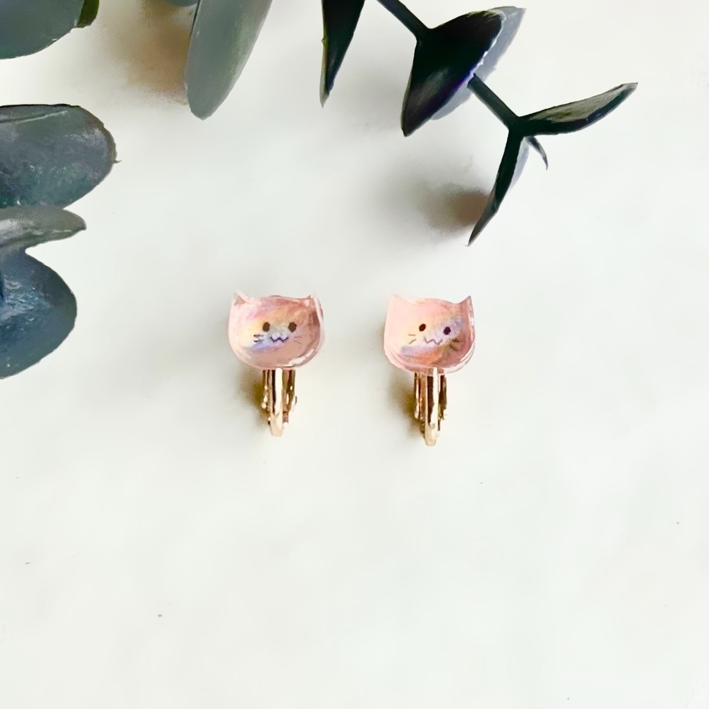 レインボーにゃんぷっぷー(blobcatrainbow)イヤリング