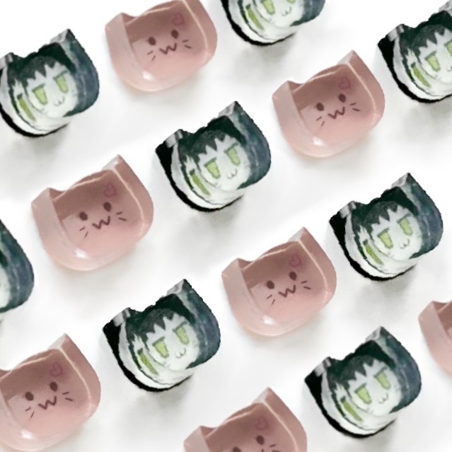 藍にゃんぷっぷー(ai_blobcat)イヤリング