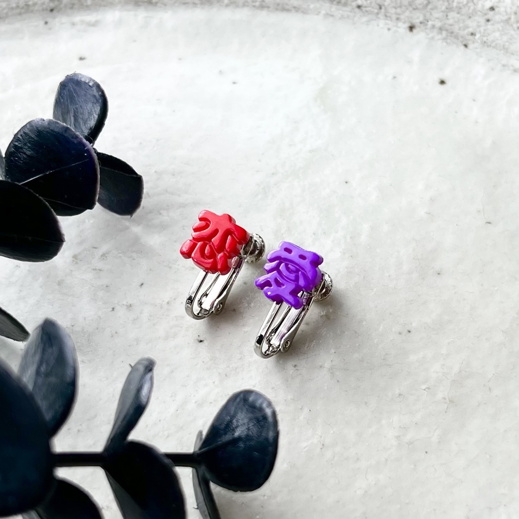 病みかわ系「恋愛」イヤリング