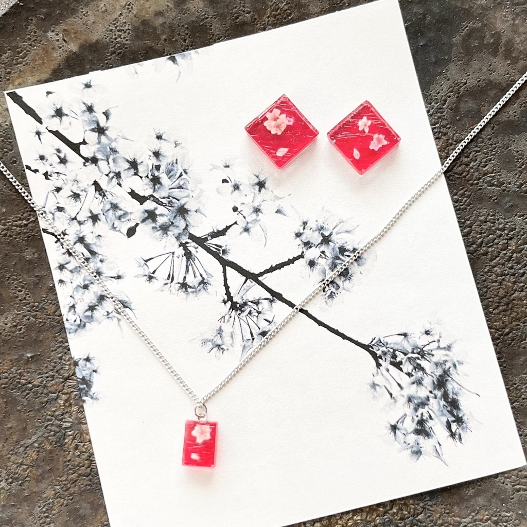 血桜のイヤリング(ゲ謎イメージ)