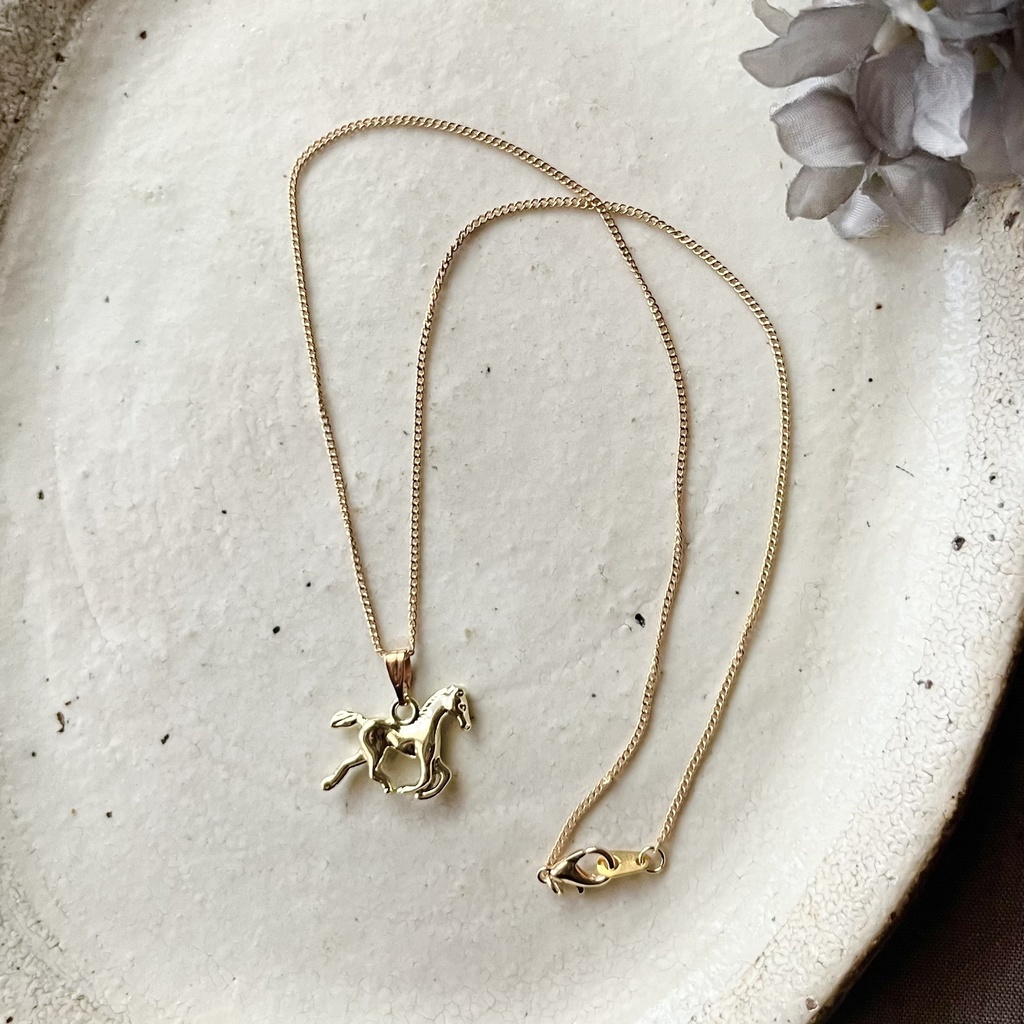 走る当歳馬のネックレス メンズにも!