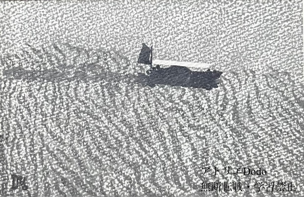 「きらら」オリジナル版画原画 額付き 葉書サイズ