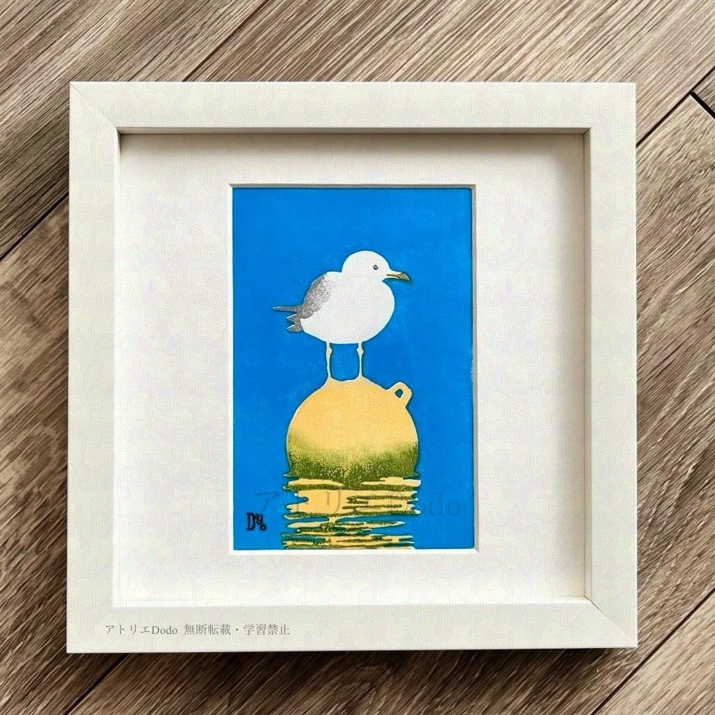 「よすが」オリジナル版画原画 額付き 葉書サイズ