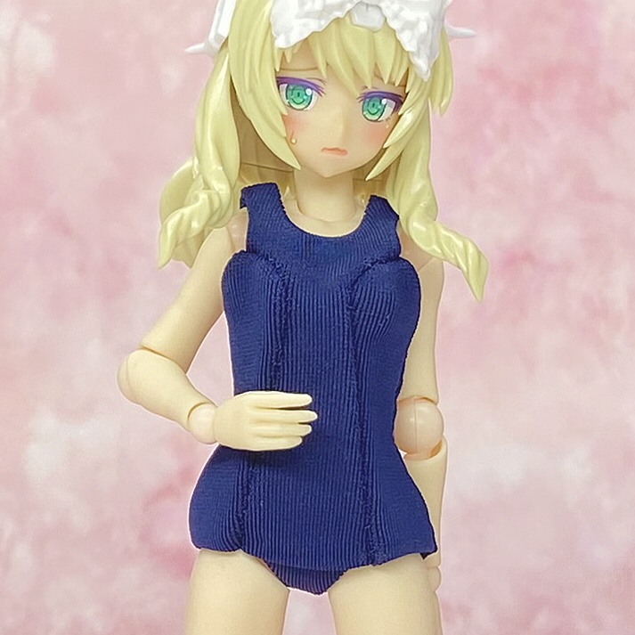 1/12サイズ 旧型スクール水着(紺・青)　素材ちゃんS・M用