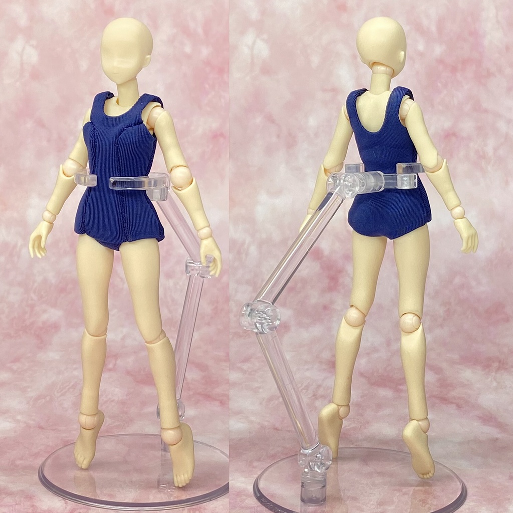 1/12サイズ 旧型スクール水着(紺・青) 素材ちゃんS・M用