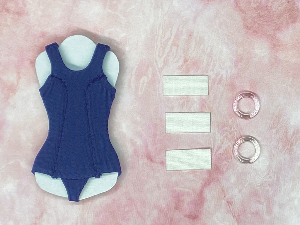 1/12サイズ 旧型スクール水着(紺・青) 素材ちゃんS・M用