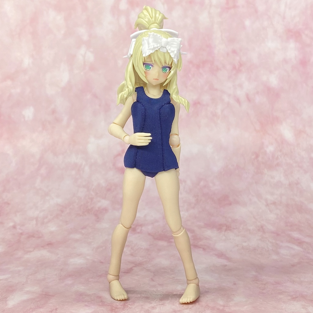 1/12サイズ 旧型スクール水着(紺・青) 素材ちゃんS・M用