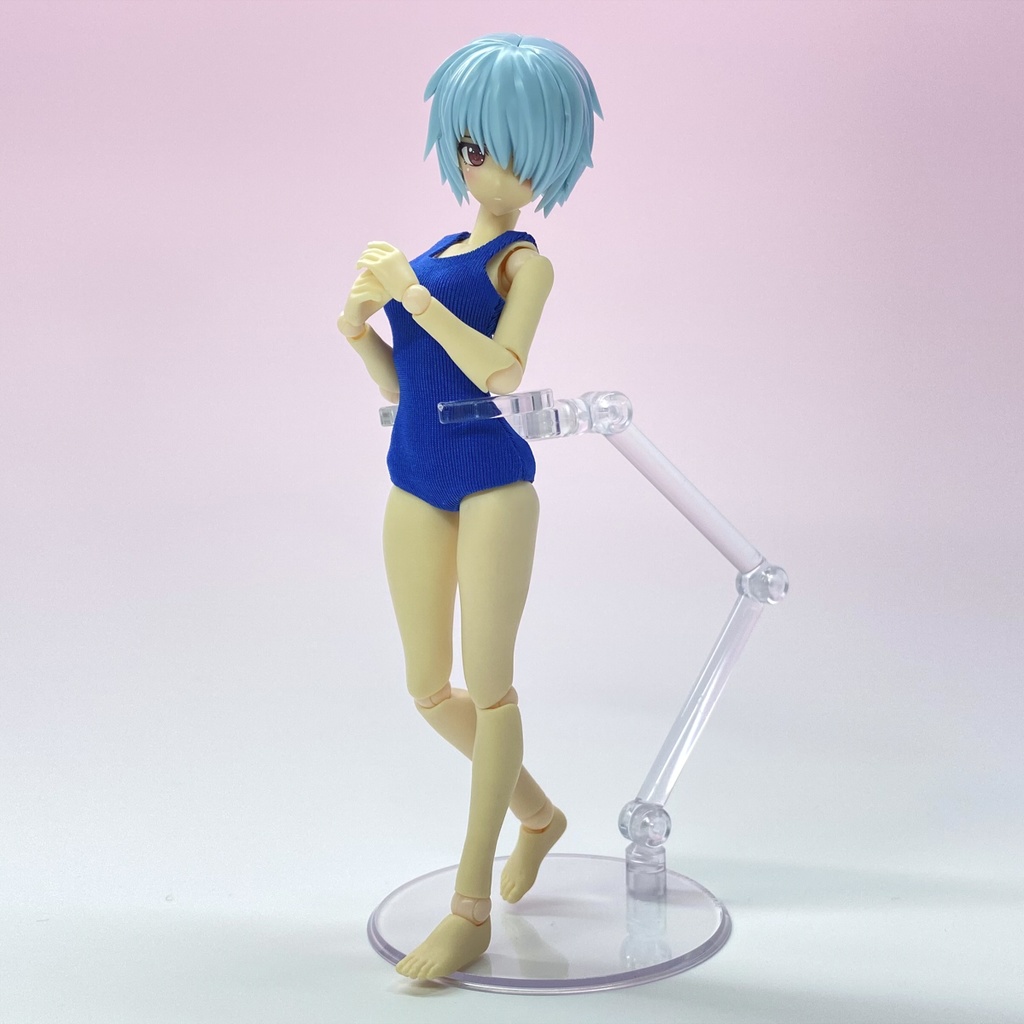 1/12サイズ スクール水着Sサイズ(紺・青) 素材ちゃんS・M用