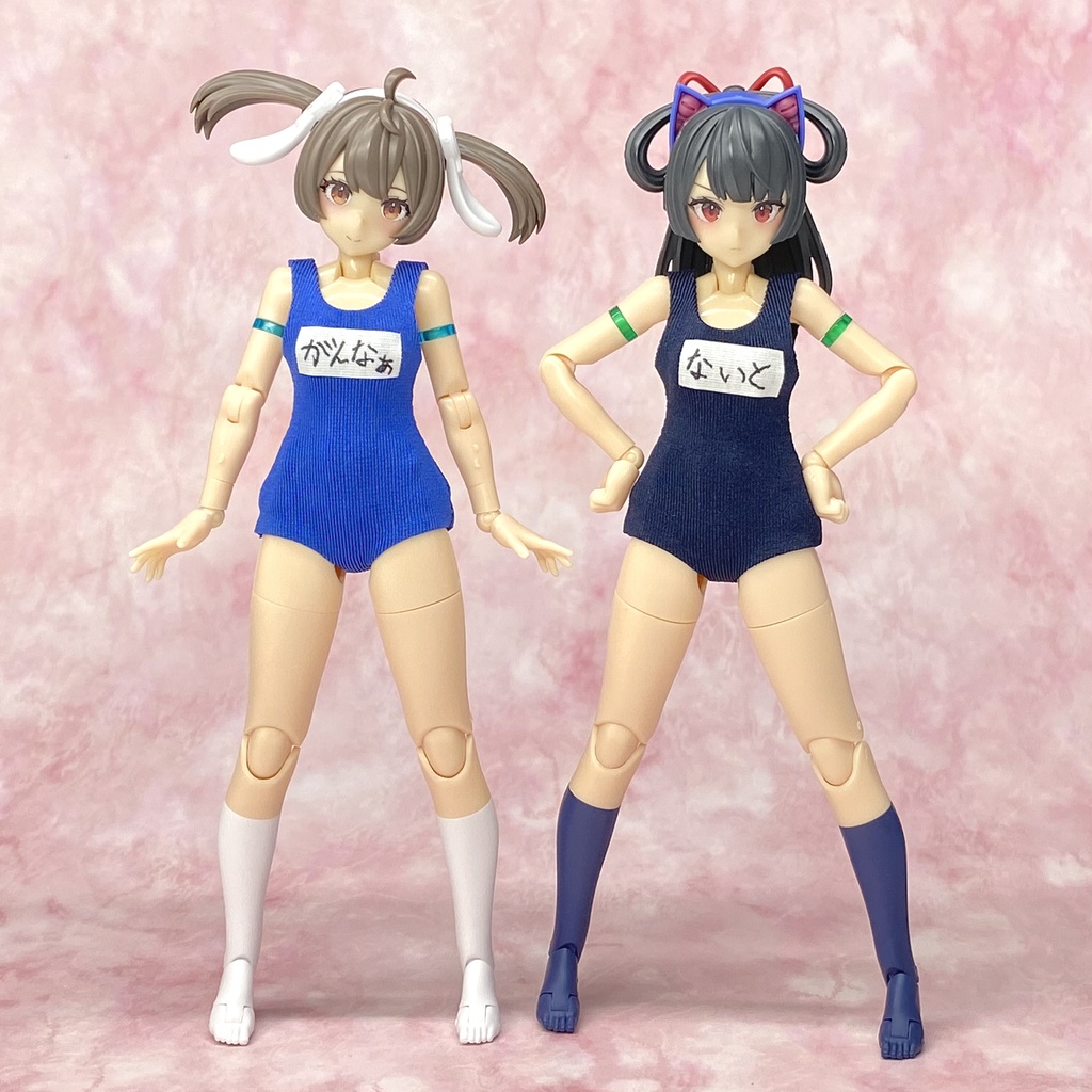 1/12サイズ スクール水着Mサイズ(紺・青)　メガミデバイス・30ＭＳ用