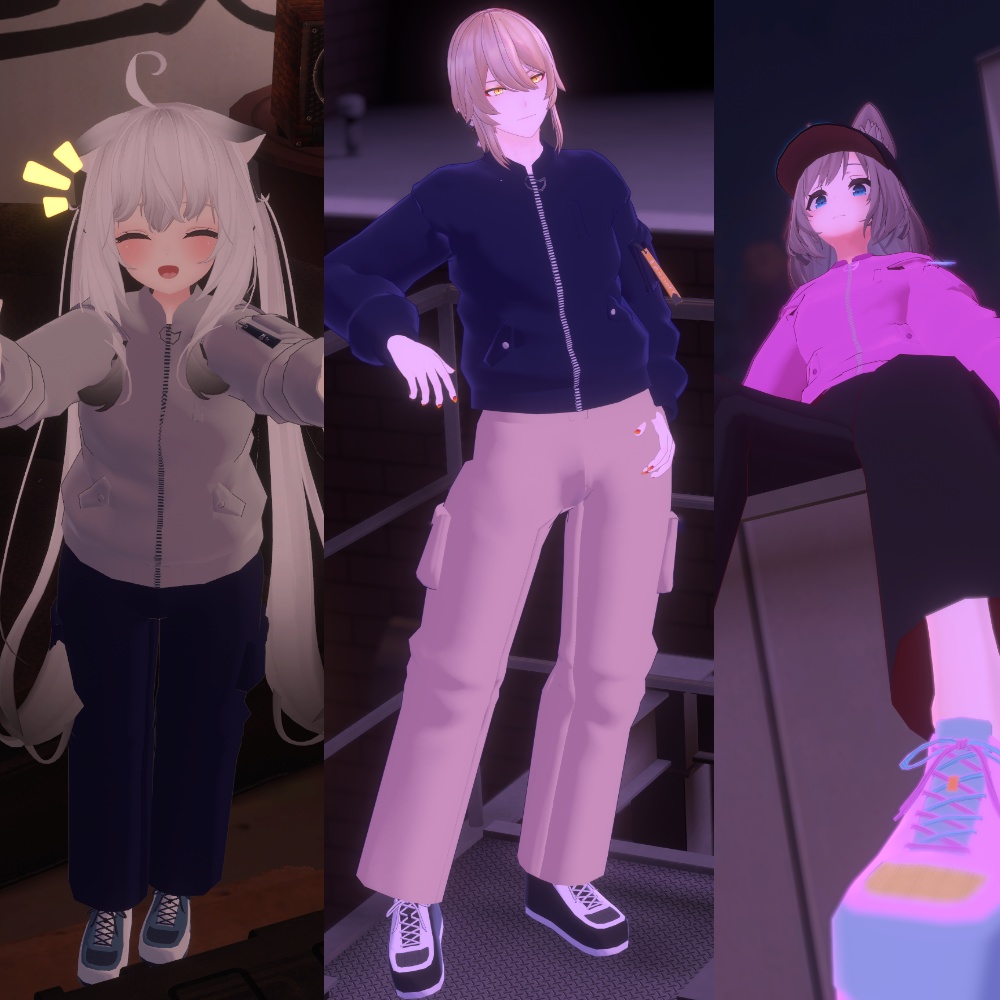 【VRC想定衣装】短めジャケット