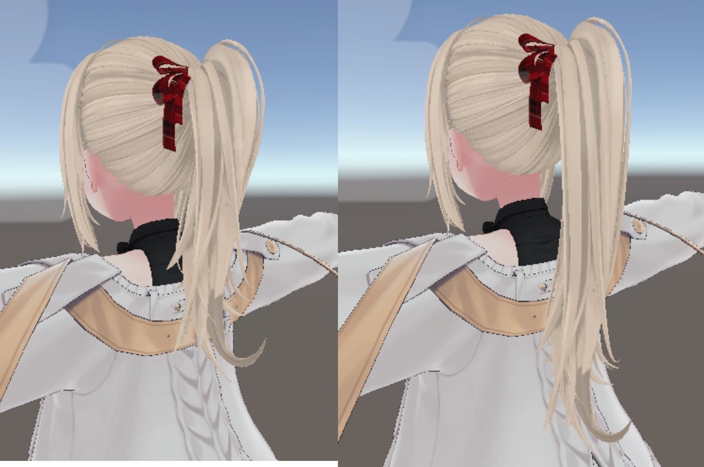 販売初動セール500円(MA対応)ポン入れ可能 ギンガムチェック柄ハイポニーテール