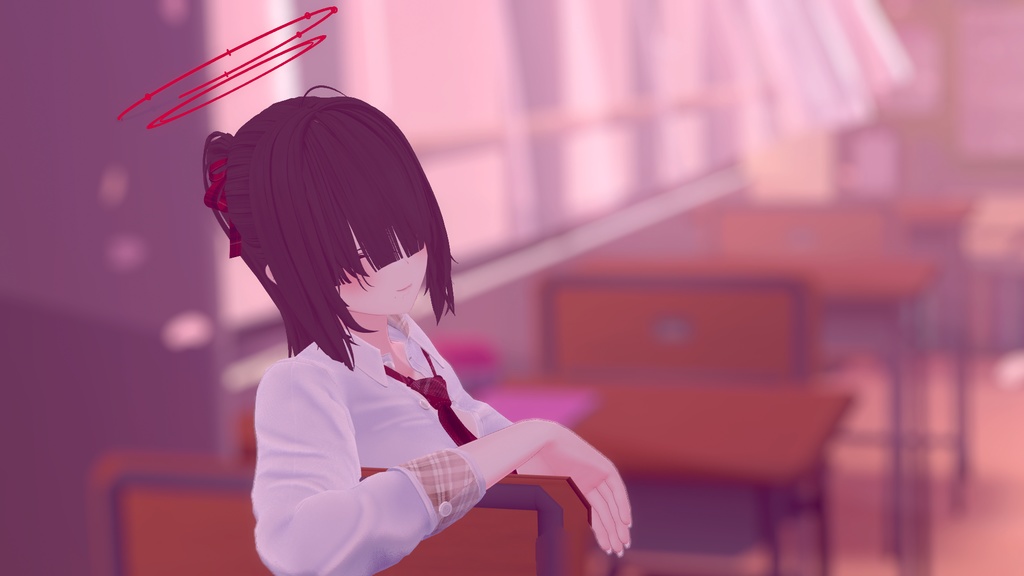 販売初動セール５００円（MA対応）ポン入れ可能　ギンガムチェック柄ハイポニーテール