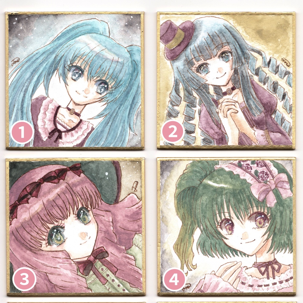 オリジナル豆色紙（原画）