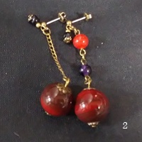 【CCL.】ガラスビーズの耳飾