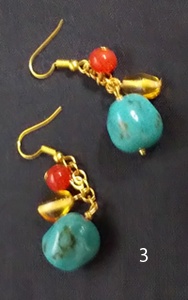 【CCL.】ガラスビーズの耳飾