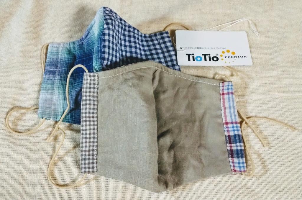 【CCL.】手作りダブルガーゼマスク2枚