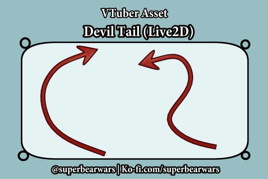 [VTuber Asset] Devil Tail (Live2D)