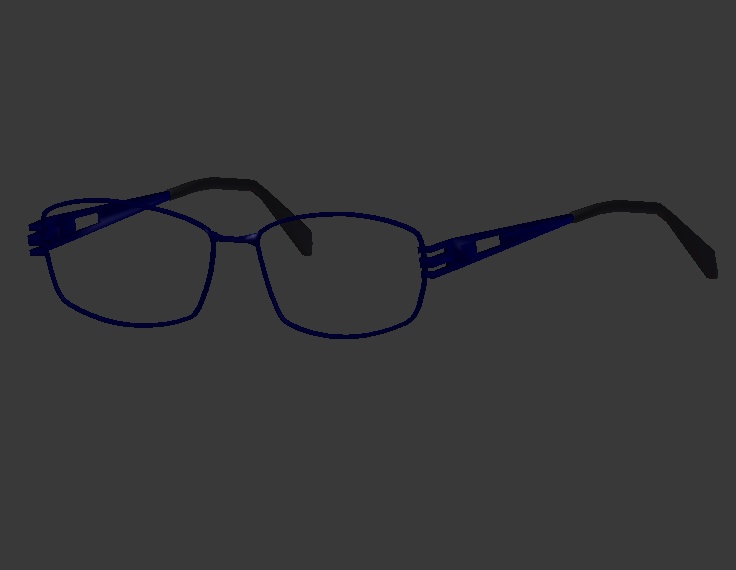 普通の眼鏡の3Dモデル【無料】