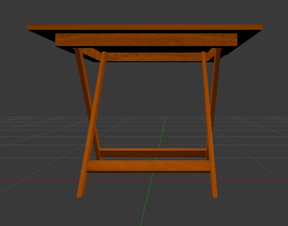 庭にありそうな机(丸と四角2種)【無料】
