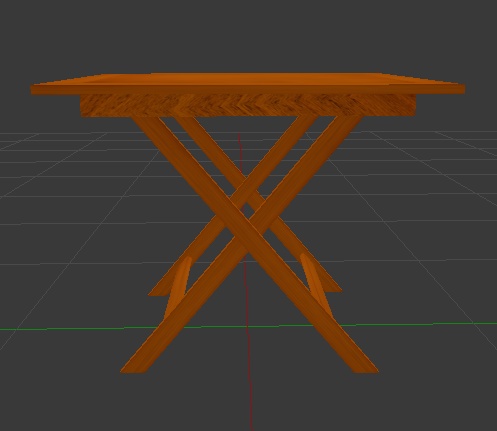 庭にありそうな机(丸と四角2種)【無料】