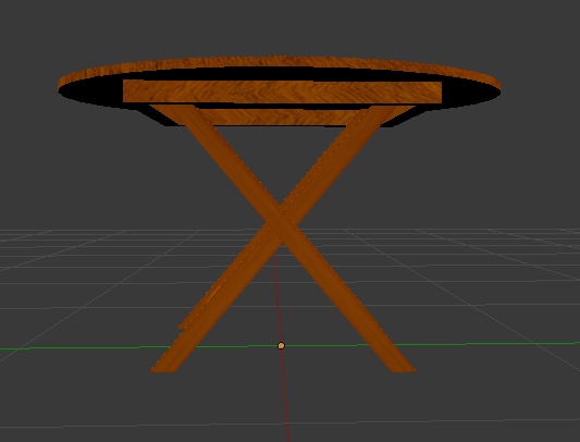 庭にありそうな机(丸と四角2種)【無料】